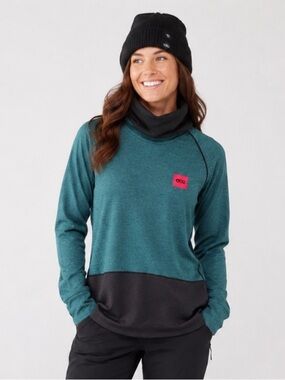 Picture Organic Clothing Thermal Fleece Funnel Neck Ski Snowboard Pullover S